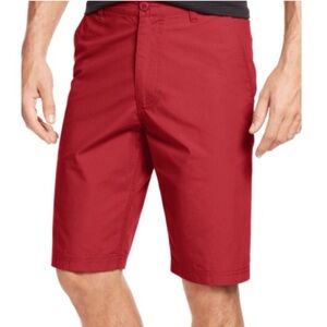 Men’s slim fit red shorts